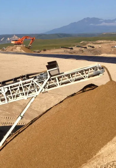 Mobile Aggregatge Sand Stacking