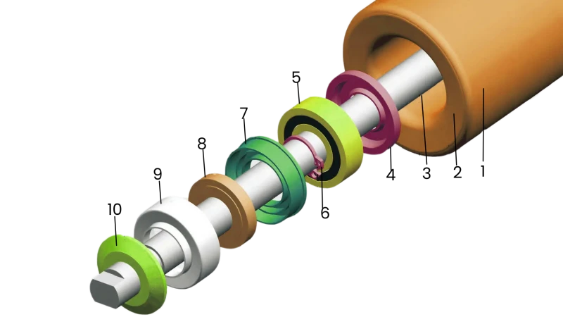 steel conveyor roller components