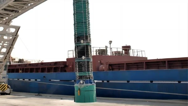 telescopic loading chute for loading solution of ship, train, truck