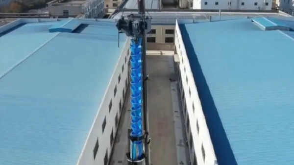 telescopic cascade chute for loading solution of ship, train, truck