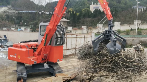 mobile material handler machine