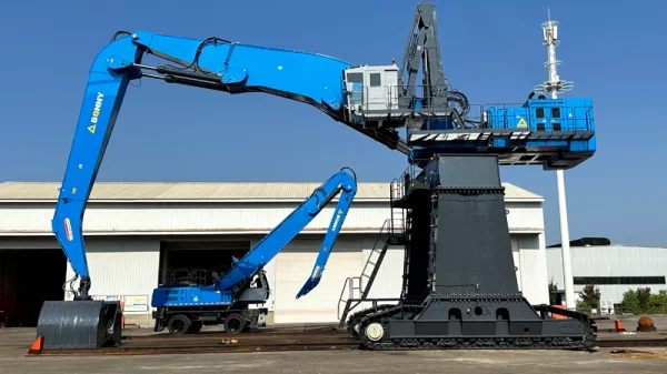 mobile concrete placing machine