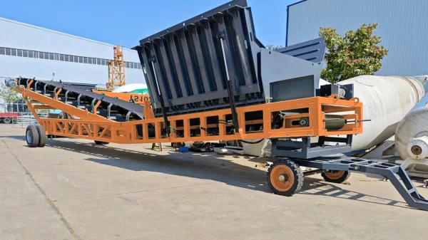 belt truck unloader for ship loading from truck 