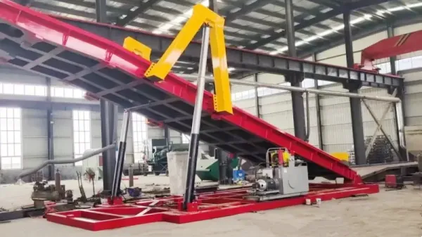 truck tippling platform for truck unloading