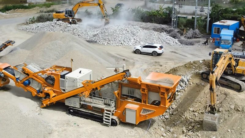 Mobile Aggregate Crushing